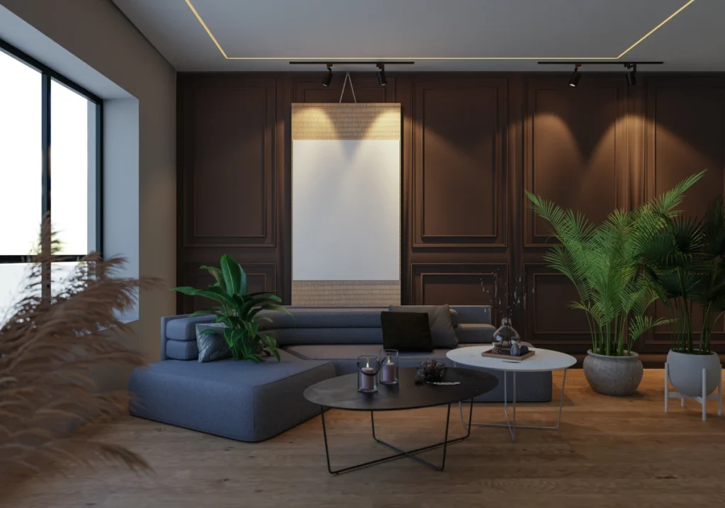 3d illustration mockup photo frame in living room 2025 01 16 14 00 41 utc